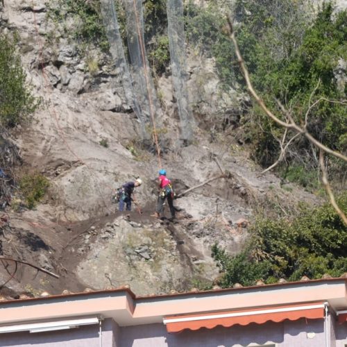 Vietri sul Mare, via ai lavori sulla frana al Parco Madonna dell’Arco
