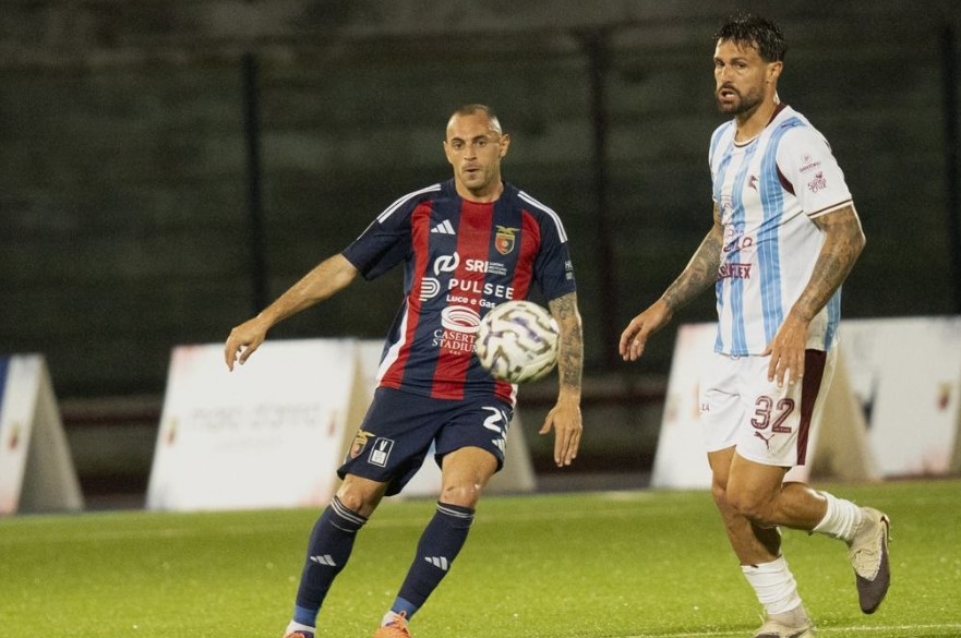 Salernitana a metà dell’opera dopo il blitz a Caserta, ma serve attenzione